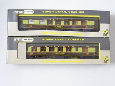 Lot 476 - A pair of WRENN OO gauge Pullman cars...