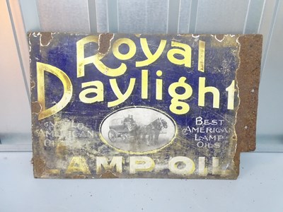Lot 20 - ROYAL DAYLIGHT (22.5" x 15")- lamp oil enamel...