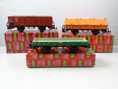 Lot 562 - A group of LGB G scale open wagons comprising...