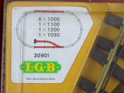 Lot 574 - A group of LGB G scale track extension packs...