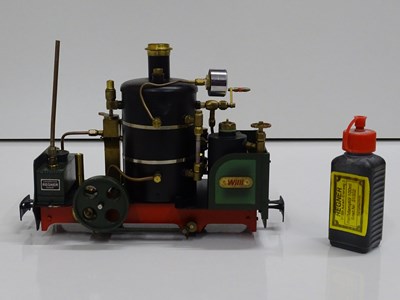 Lot 592 - A REGNER G scale vertical boiler live steam...