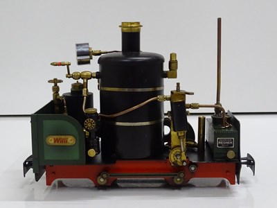 Lot 592 - A REGNER G scale vertical boiler live steam...