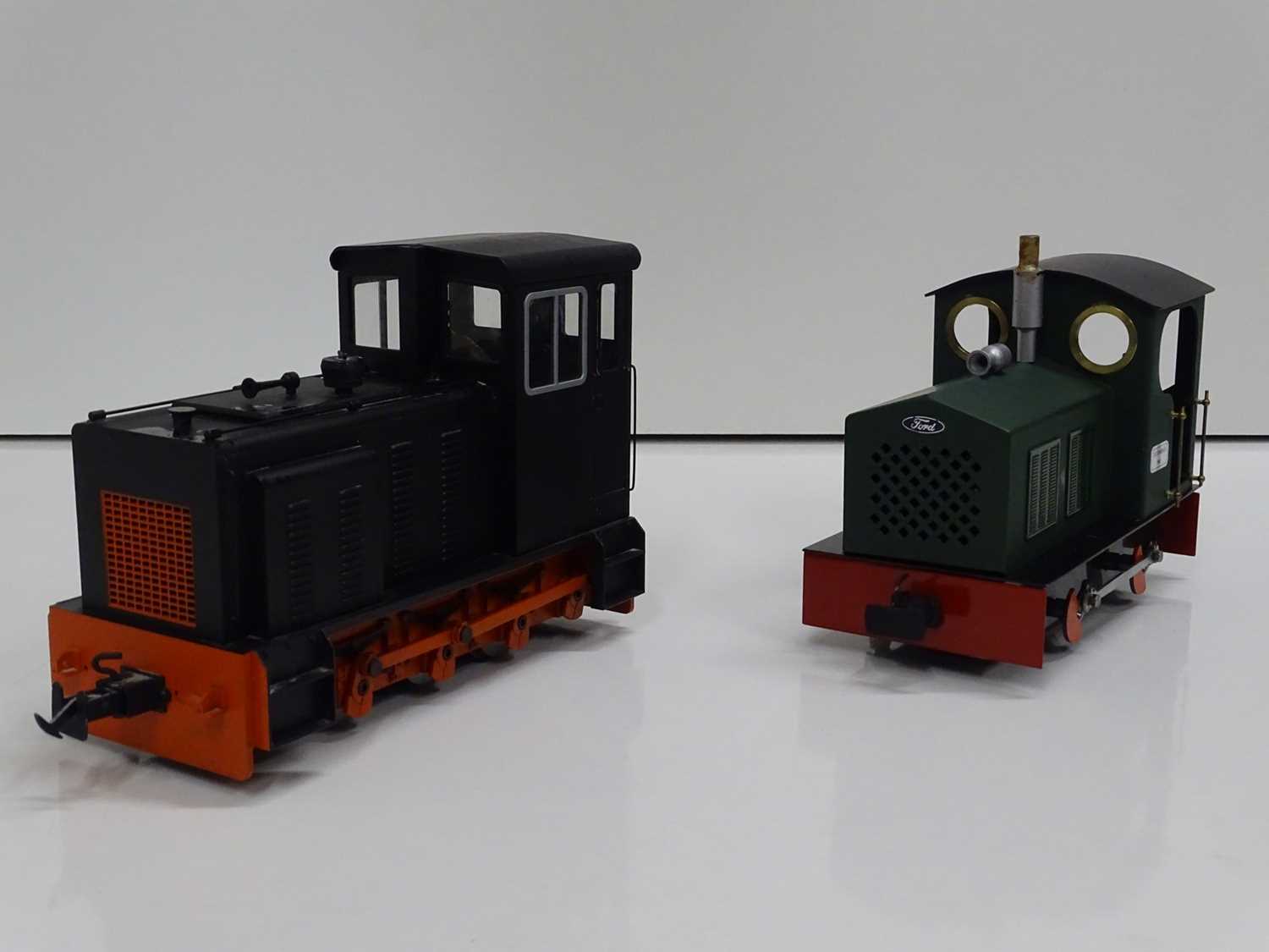 Lot 594 - A pair of G scale diesel locomotives...