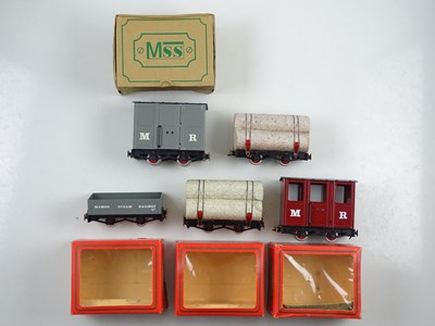 Lot 598 - A group of MAMOD 32mm scale wagons and coach,...