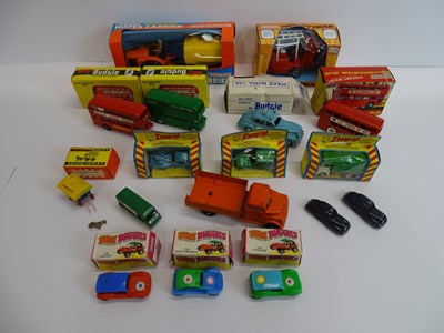 Lot 70 - A group of cars, buses and trucks by LONESTAR,...