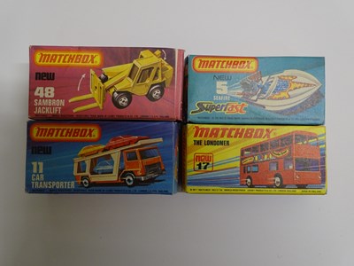 Lot 8 - A group of MATCHBOX Superfast cars comprising...