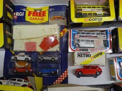 Lot 85 - A large group of CORGI diecast cars, buses and...
