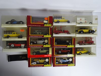 Lot 90 - A group of diecast cars by SOLIDO - VG in F/G...
