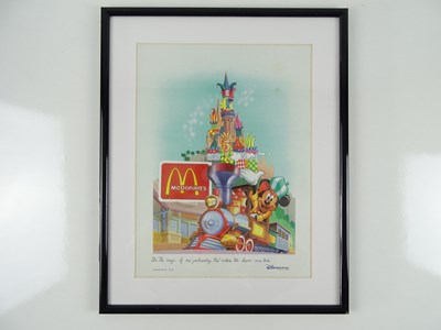 Lot 222 - MCDONALDS: DISNEYLAND PARIS - Framed and...