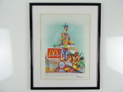 Lot 223 - MCDONALDS: DISNEYLAND PARIS - Framed and...