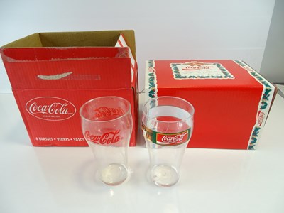 Lot 233 - COCA-COLA: A set of 6 Coca-Cola glasses in box,...