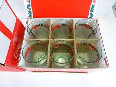 Lot 233 - COCA-COLA: A set of 6 Coca-Cola glasses in box,...