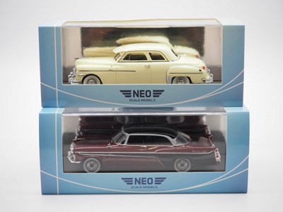 Lot 108 - A pair of 1:43 scale hand built resin models...