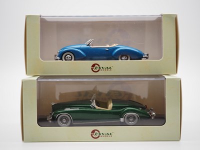 Lot 110 - A pair of 1:43 scale hand built resin models...