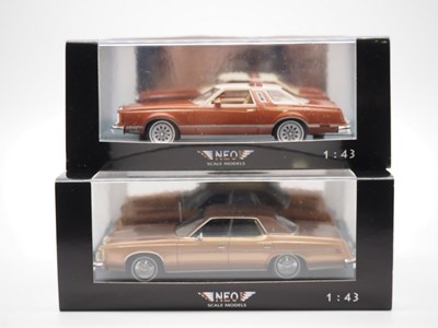 Lot 116 - A pair of 1:43 scale hand built resin models...