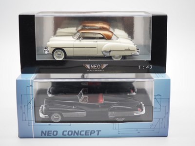Lot 122 - A pair of 1:43 scale hand built resin models...