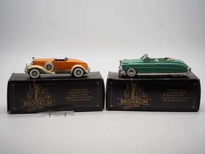 Lot 123 - A pair of 1:43 scale hand built white metal...