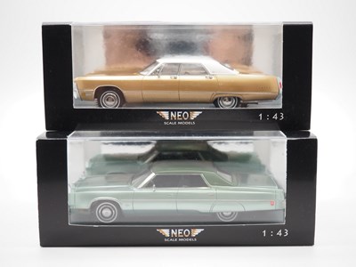 Lot 125 - A pair of 1:43 scale hand built resin models...