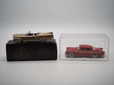 Lot 126 - A pair of 1:43 scale hand built white metal...