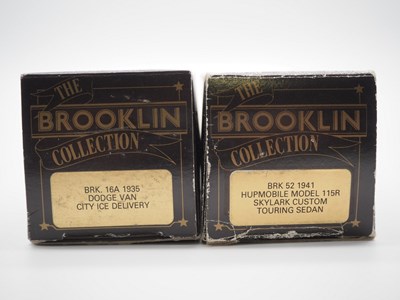 Lot 128 - A pair of 1:43 scale hand built white metal...
