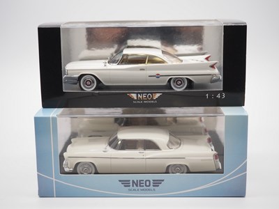 Lot 130 - A pair of 1:43 scale hand built resin models...