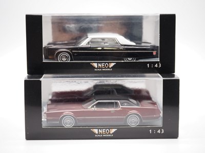 Lot 137 - A pair of 1:43 scale hand built resin models...
