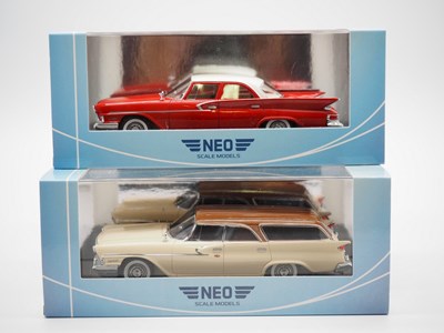 Lot 139 - A pair of 1:43 scale hand built resin models...