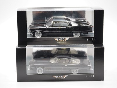 Lot 141 - A pair of 1:43 scale hand built resin models...
