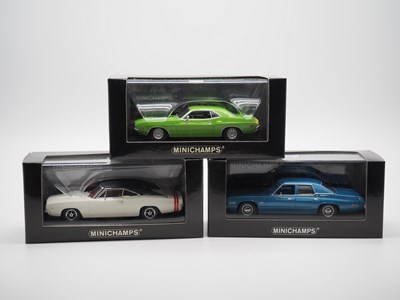 Lot 143 - A group of 1:43 scale models by Minichamps,...