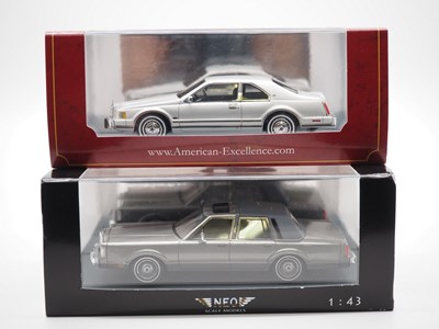 Lot 144 - A pair of 1:43 scale hand built resin models...