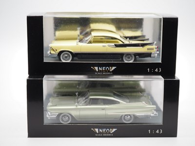 Lot 154 - A pair of 1:43 scale hand built resin models...