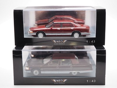 Lot 157 - A pair of 1:43 scale hand built resin models...