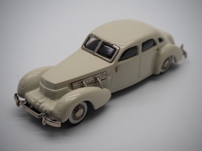 Lot 162 - A pair of 1:43 scale hand built white metal...