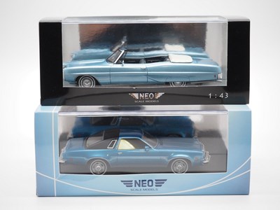 Lot 166 - A pair of 1:43 scale hand built resin models...