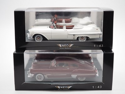 Lot 168 - A pair of 1:43 scale hand built resin models...