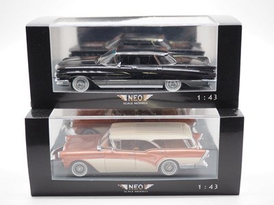 Lot 169 - A pair of 1:43 scale hand built resin models...