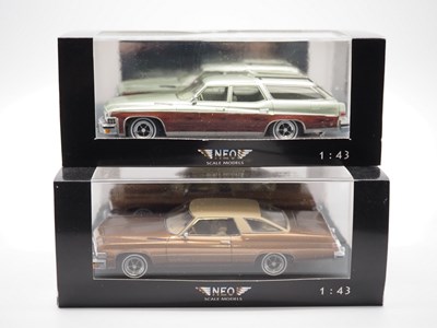 Lot 174 - A pair of 1:43 scale hand built resin models...