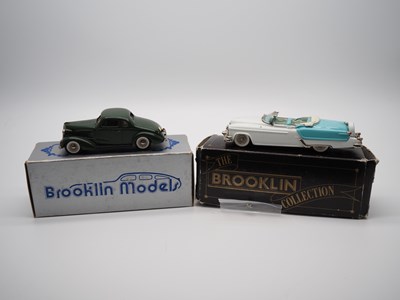 Lot 184 - A pair of 1:43 scale hand built white metal...