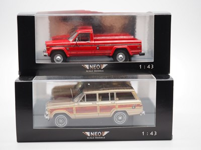 Lot 185 - A pair of 1:43 scale hand built resin models...