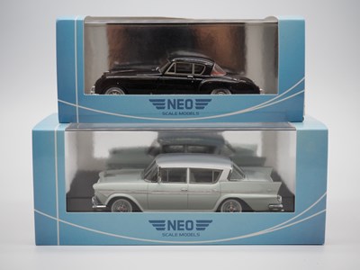 Lot 188 - A pair of 1:43 scale hand built resin models...