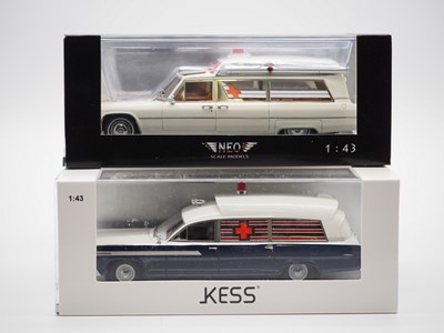 Lot 189 - A pair of 1:43 scale hand built resin models...