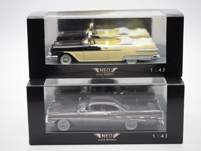 Lot 190 - A pair of 1:43 scale hand built resin models...