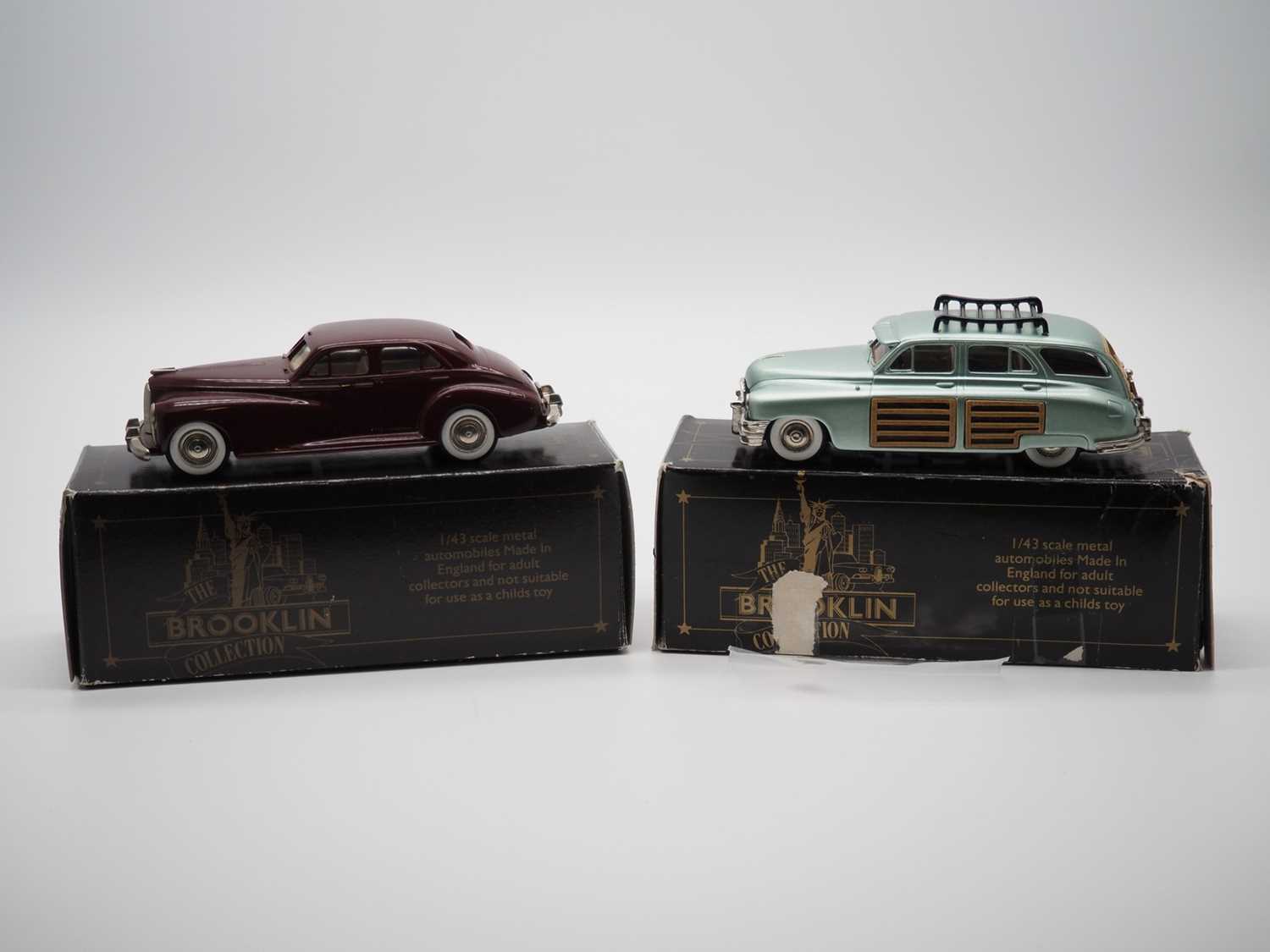 Lot 191 - A pair of 1:43 scale hand built white metal...