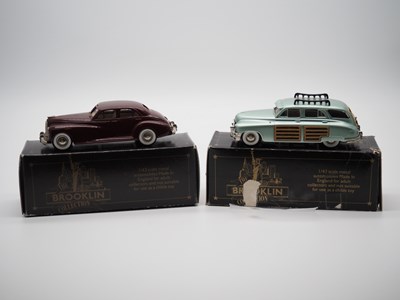 Lot 191 - A pair of 1:43 scale hand built white metal...