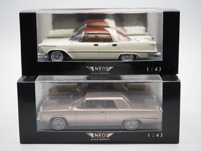 Lot 193 - A pair of 1:43 scale hand built resin models...