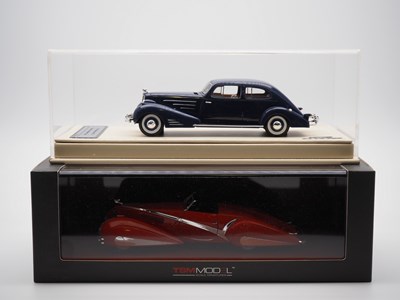 Lot 198 - A pair of 1:43 scale hand built resin models...