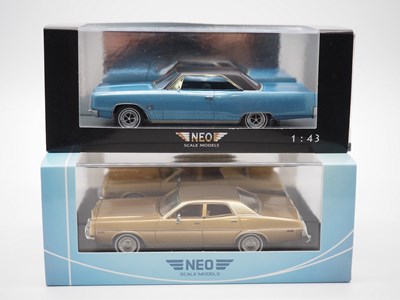 Lot 199 - A pair of 1:43 scale hand built resin models...