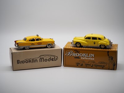 Lot 201 - A pair of 1:43 scale hand built white metal...