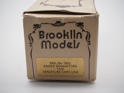 Lot 201 - A pair of 1:43 scale hand built white metal...