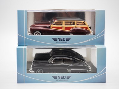 Lot 203 - A pair of 1:43 scale hand built resin models...